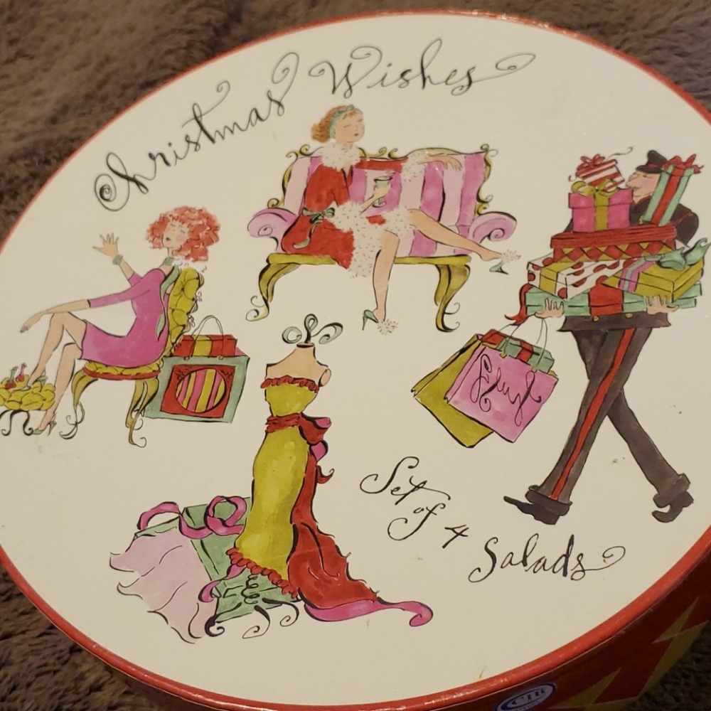 Rosanna Christmas salad plates - Picture 1 of 6